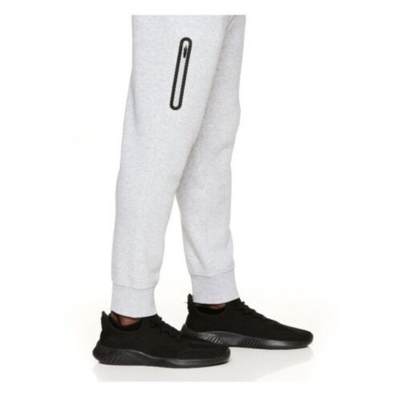 Reebok Men Pull-On Pants XL Heather Gray Tapered Slim Pockets Ankle Drawstring - Picture 3 of 5